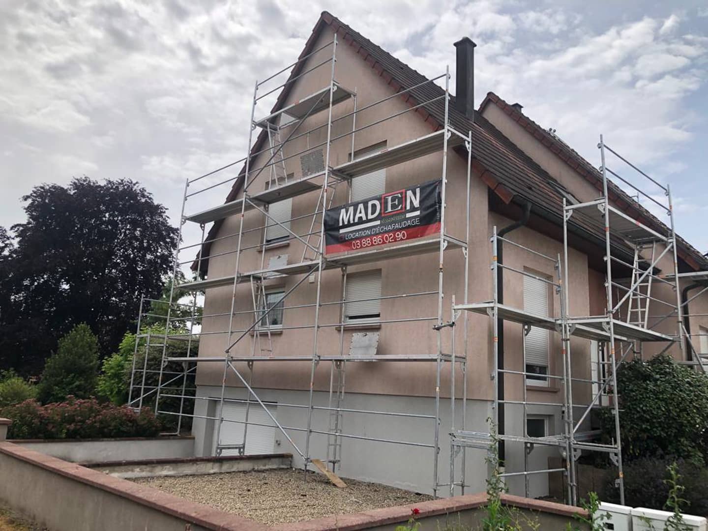 Ravalement de facade a Rountzenheim dans le Bas Rhin Maden Sessenheim 2